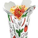 Cornet de pâtes sauce végétarienne